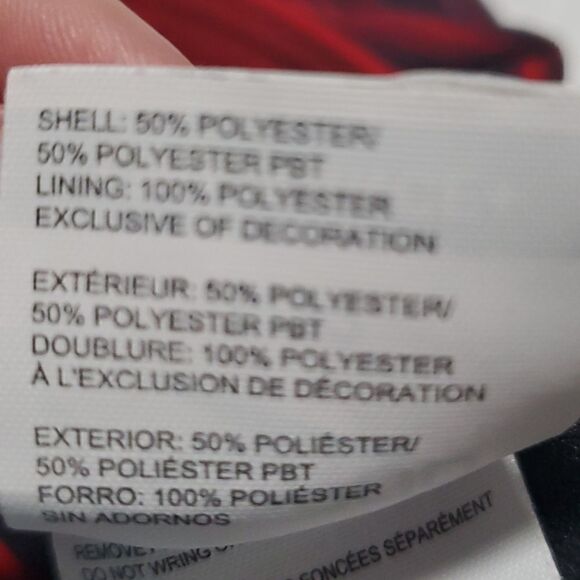 Speedo Endurance Red & Black Striped One Piece Swimsuit - Picture 4 of 4